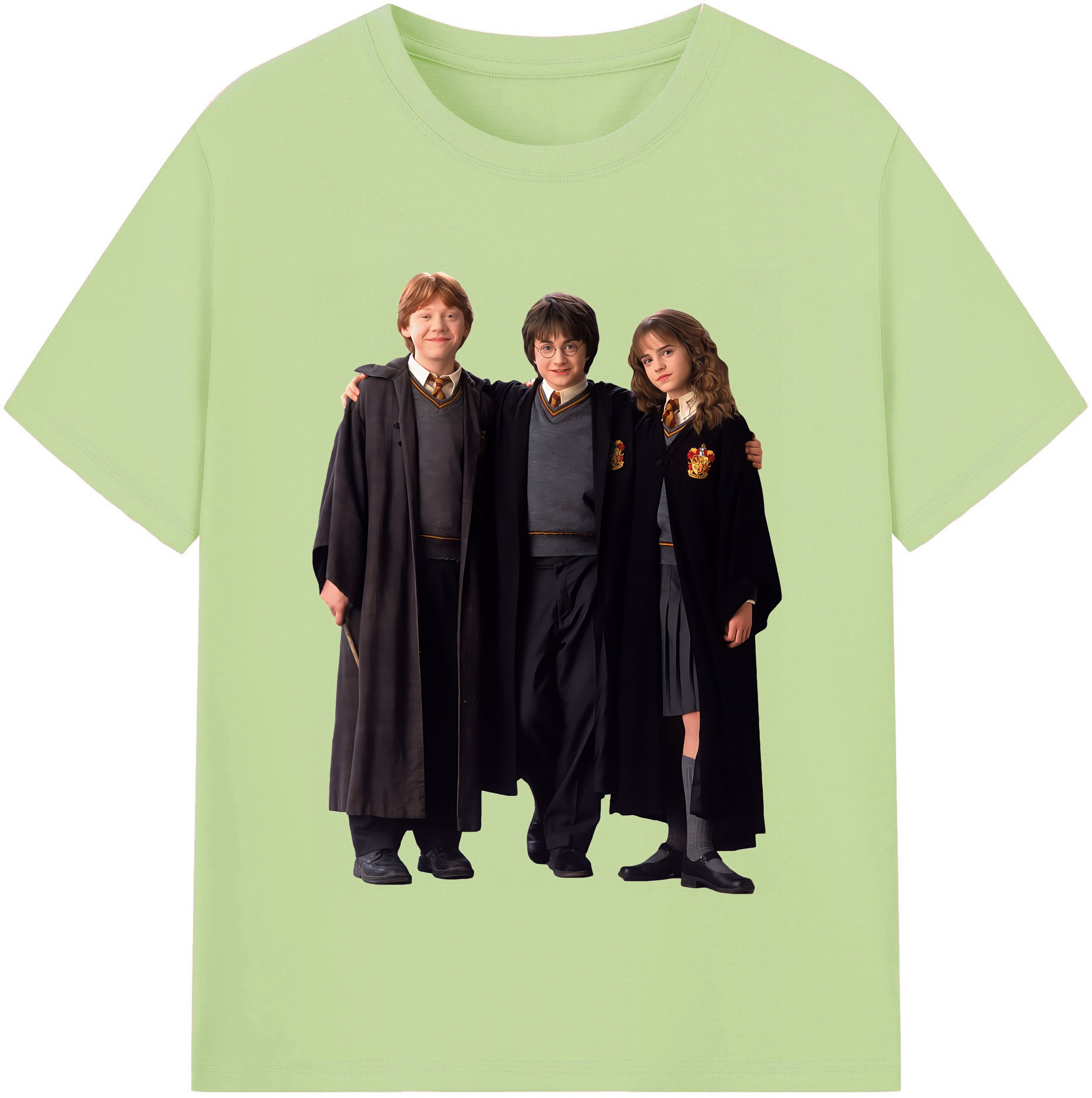 （画像用） Harry Potter ハリー・ポッターシリーズ 綿100％半袖Tシャツ（フロントプリント）